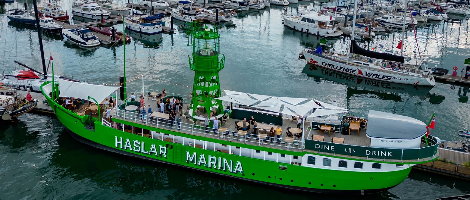 The Lightship at Haslar Marina, Gosport